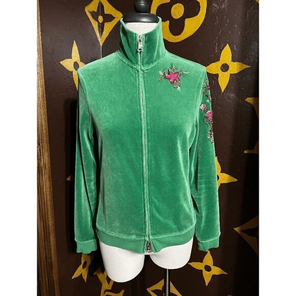 One Girl Who Green Long Sleeve Fleece Jacket - Picture 1 of 5